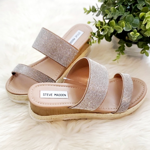 Steve Madden Mistee Rhinestone Sandals - Picture 5 of 11